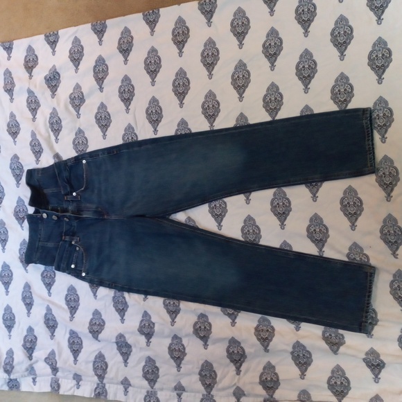 Agolde Vanna Corset Belted Fold Over Jeans 24 (28" inseam) - Picture 5 of 10